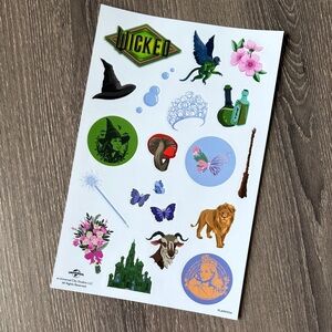 ❤️$3 NWT Wicked Sticker Sheet